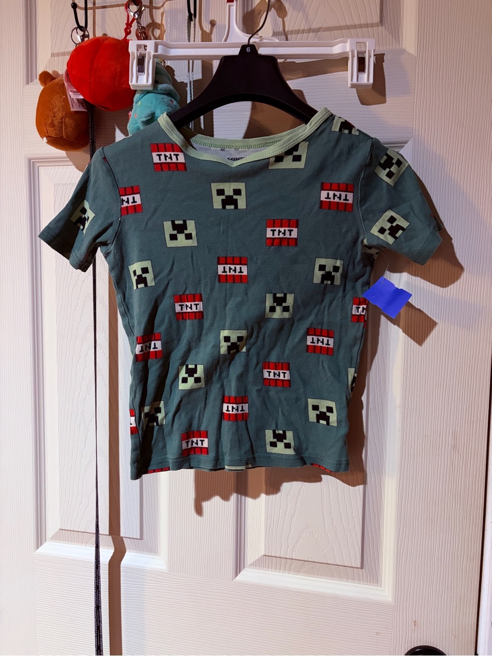 Kids Minecraft Graphic Tee - Green Creeper & TNT Print